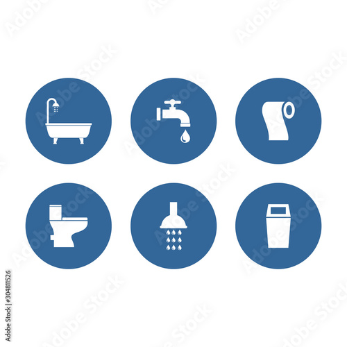 bathroom icon vector design symbol