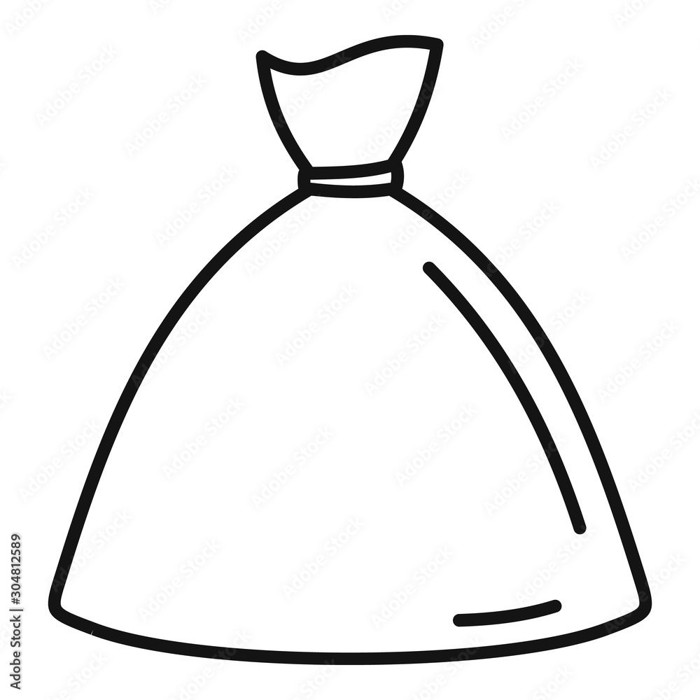 Seed sack icon. Outline seed sack vector icon for web design isolated on white background Seed sack icon. Outline seed sack vector icon for web design isolated on white background