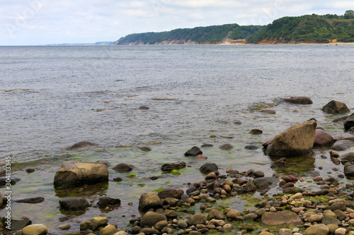 Beautiful landscape of the Baltic Sea coast. photo