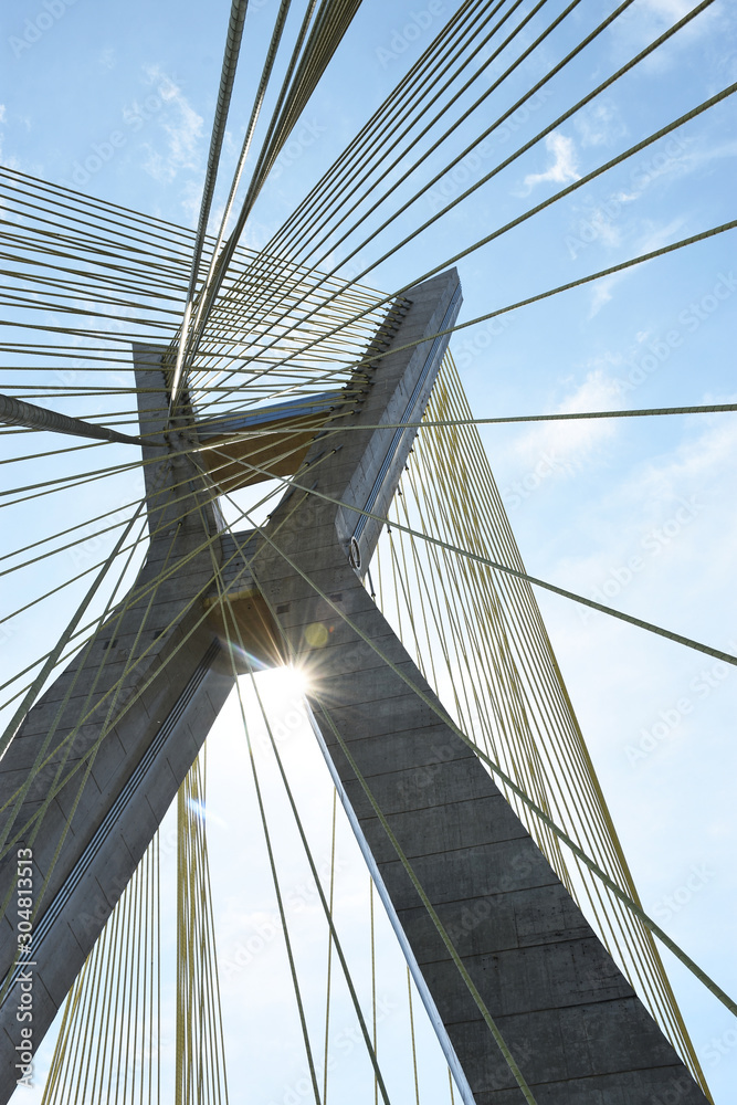 Naklejka premium cable bridge