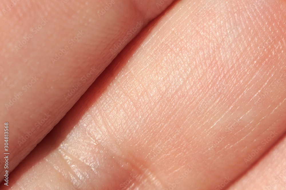 Healthy skin texture of the human fingers Healthy skin texture of the human fingers
