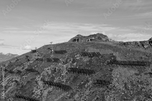 Austria: Avalanche-protection, Hochfirst, Schruns-village, Vorarlberg,