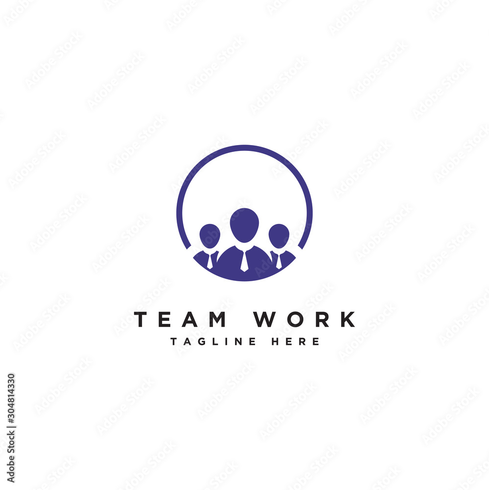 Team work logo vector, business community icon vector, leadership logotype Team work logo vector, business community icon vector, leadership logotype