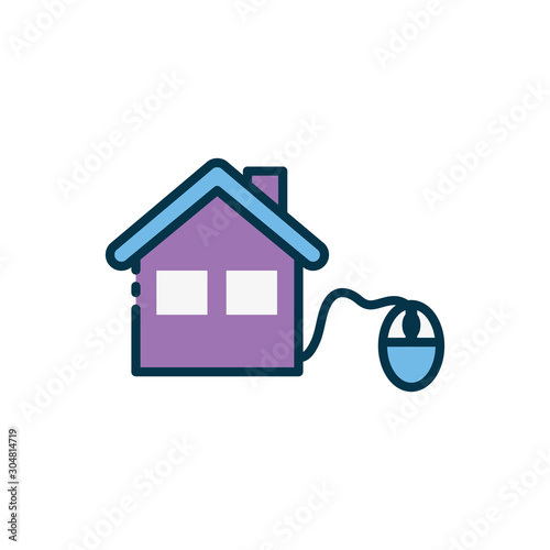 House of smart home vector design