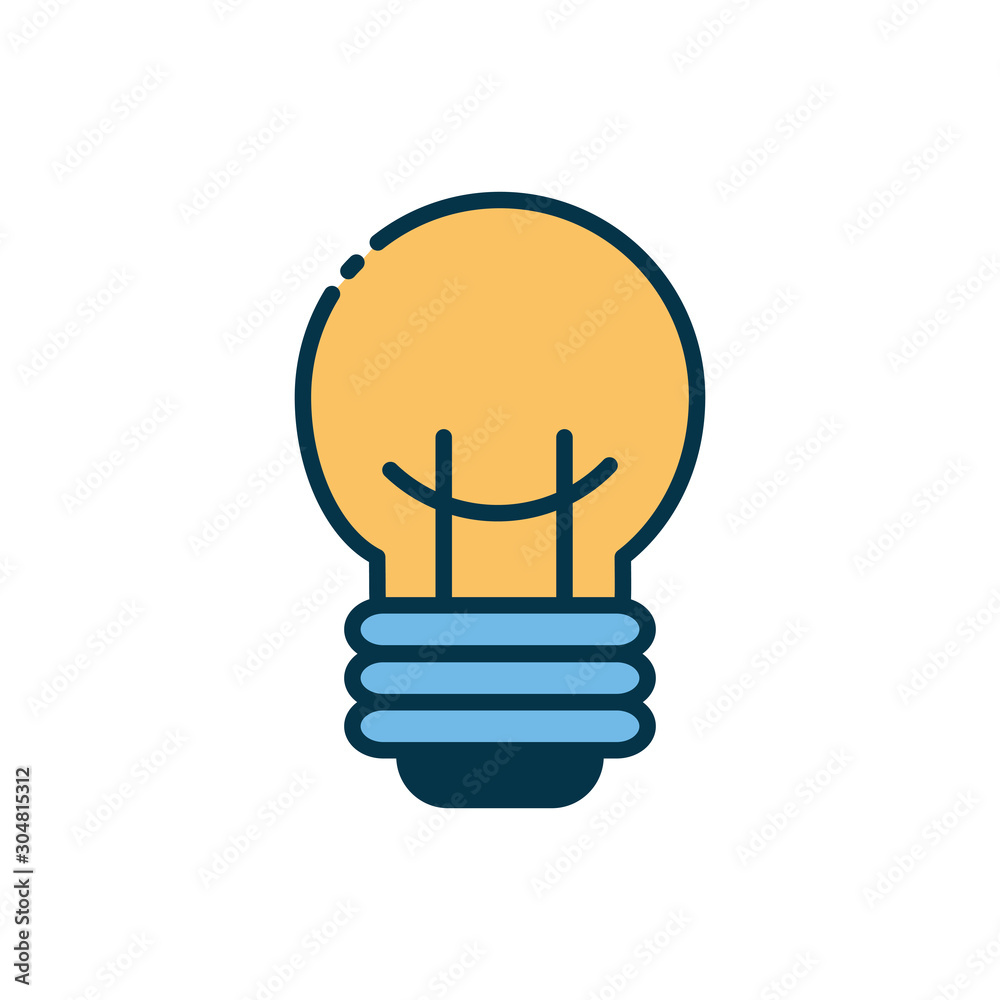 Isolated electric light bulb design Isolated electric light bulb design