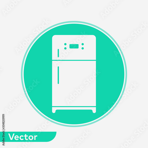 Refrigerator vector icon sign symbol