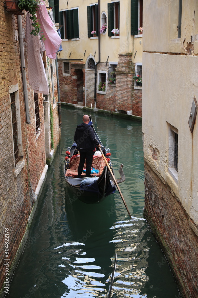 Gondola in the canl, Venice, Italy