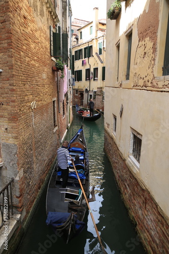 Gondola in the canl, Venice, Italy © Morenovel
