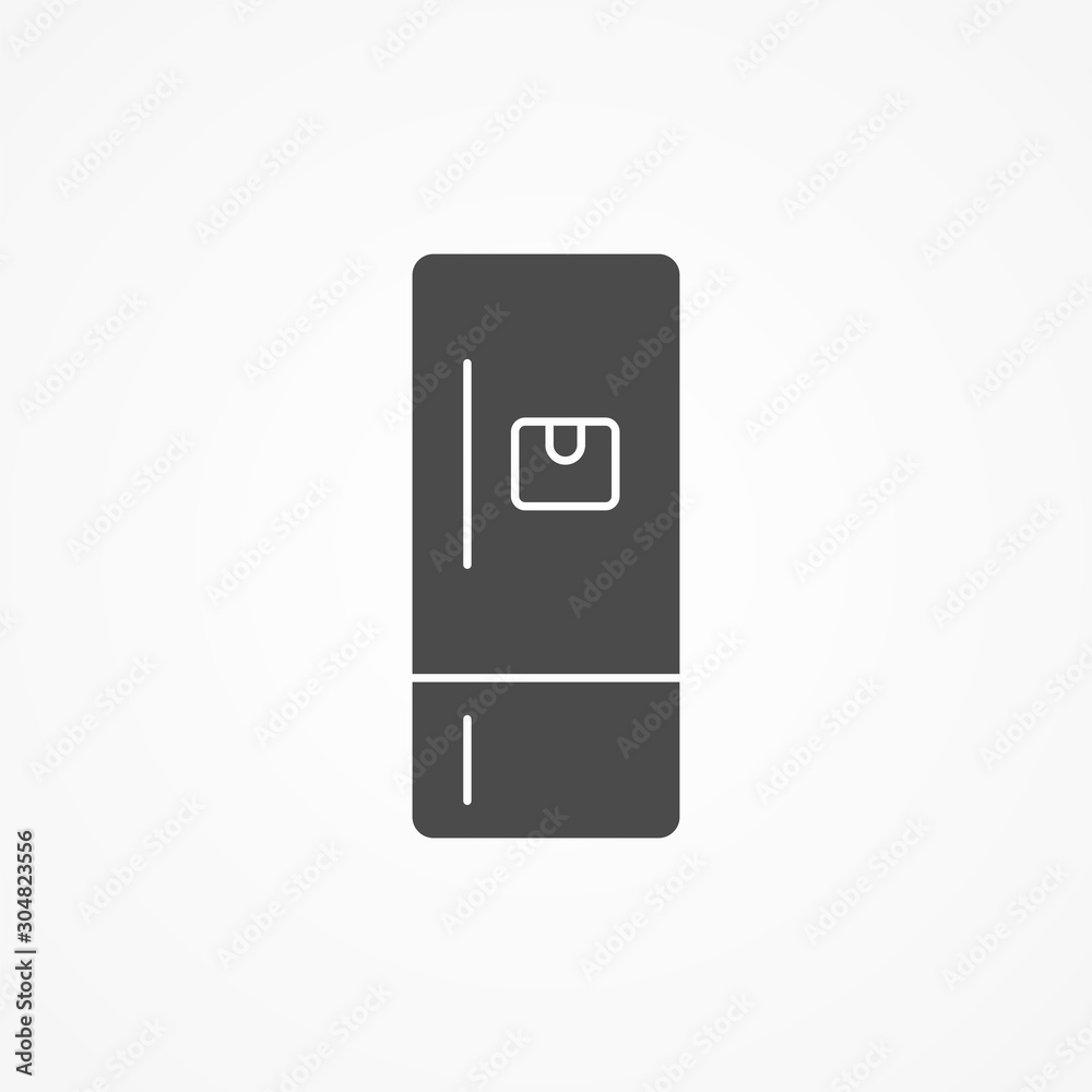 Refrigerator vector icon sign symbol Refrigerator vector icon sign symbol
