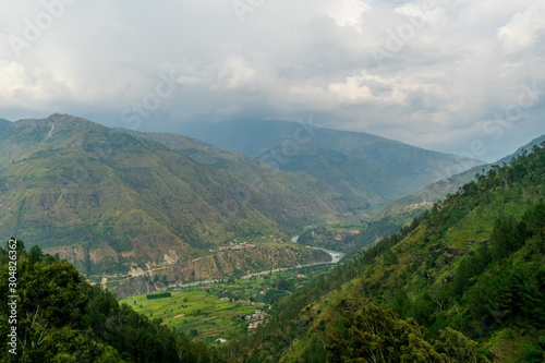 Mountain ranges  Jalori Pass  Tirthan Valley  Himachal Pradesh  India