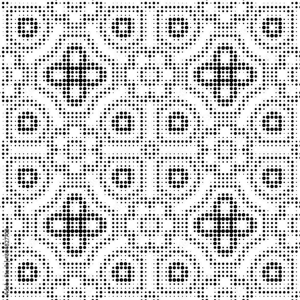 Abstract halftone ornamental geometric background. Pop art style card. Grunge texture. Vector illustration. Abstract halftone ornamental geometric background. Pop art style card. Grunge texture. Vector illustration.