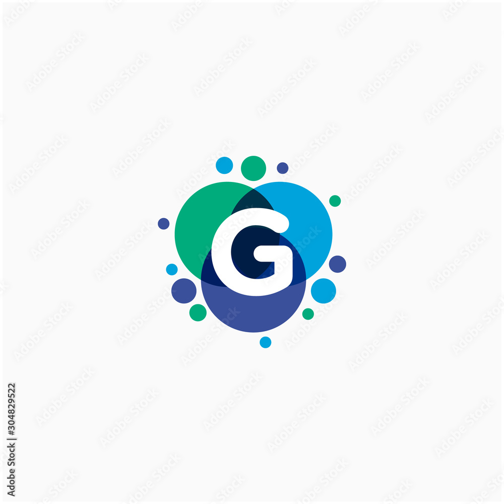 initial letter G with dot abstract logo designs. molecule Logo design , Lab Logo Design Element , Design Vector with Dots concept. - VECTOR initial letter G with dot abstract logo designs. molecule Logo design , Lab Logo Design Element , Design Vector with Dots concept. - VECTOR