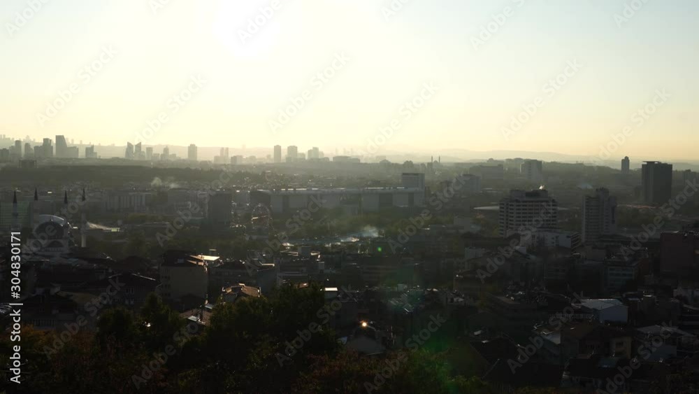 Cityscape view from Ankara Castle in the sunset, Ankara / Turkey Cityscape view from Ankara Castle in the sunset, Ankara / Turkey