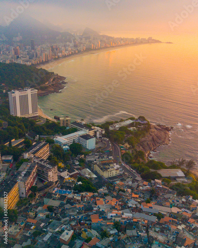 morro do vidigal ipanema rio de janeiro leblon brasil praia beach photo