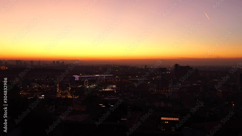 Cityscape view from Ankara Castle in the sunset, Ankara / Turkey Cityscape view from Ankara Castle in the sunset, Ankara / Turkey