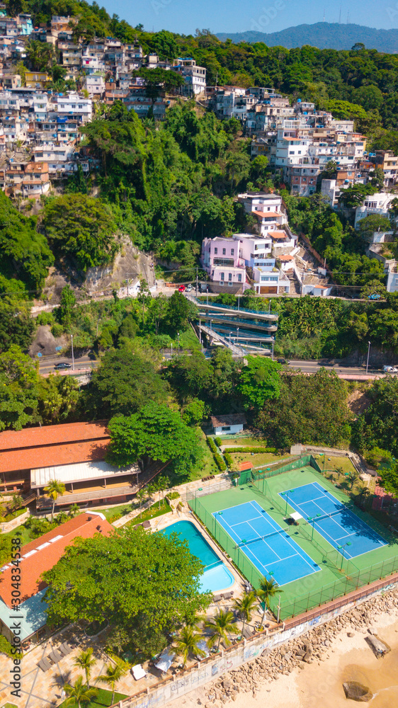 Fototapeta premium morro do vidigal ipanema rio de janeiro leblon brasil praia beach
