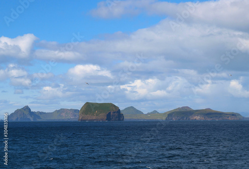 Vestmannaeyjar or Westman Islands, a chain of volcanic islands south of Iceland © Amy Wilkins