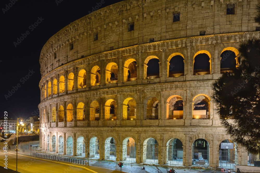 The Colosseum is a symbol of the strength, power and history of Rome. The most beautiful and largest stadium in the ancient world. Built in the first century AD in the form of an amphitheater.