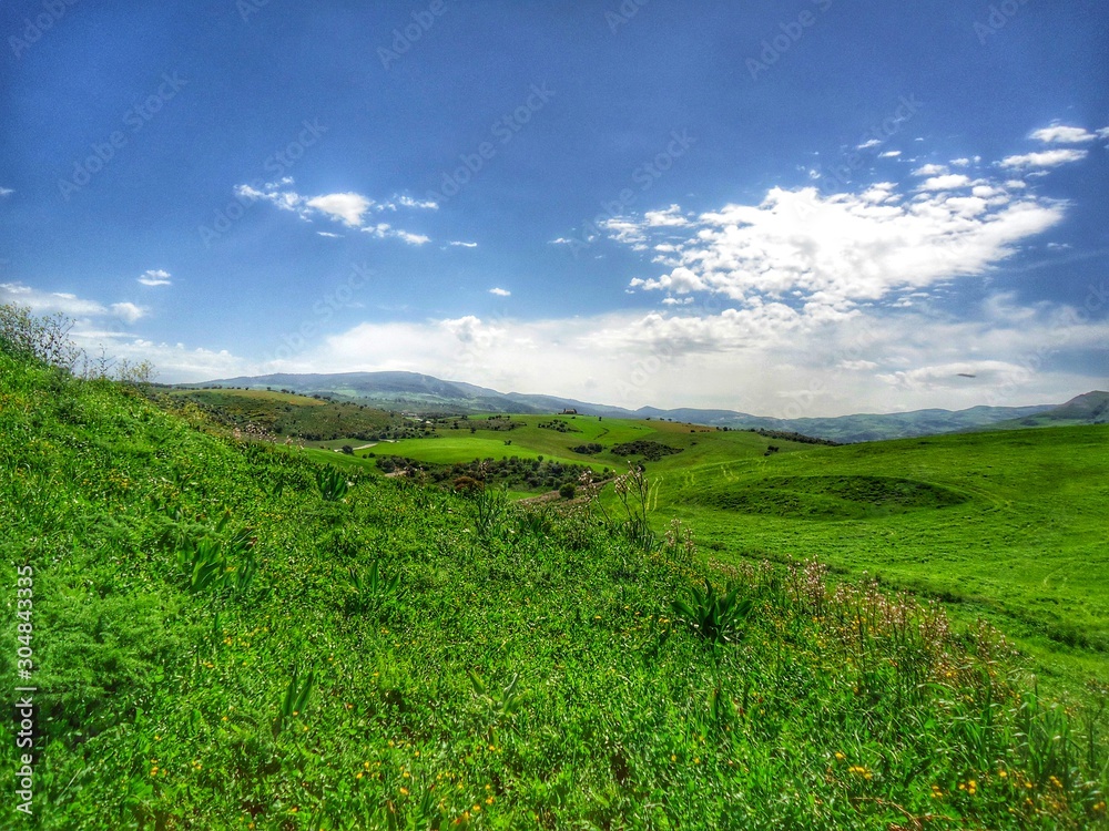 beautiful landscape of the countryside in Guelma