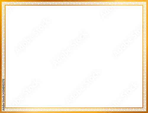 Gold and ornament frame vector design