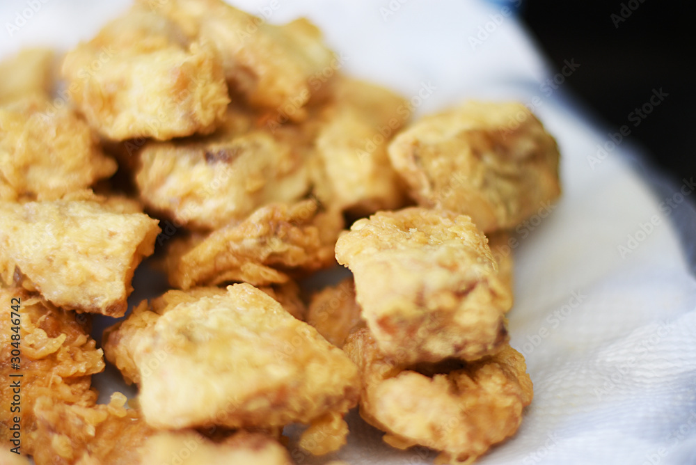 portion of fried fish