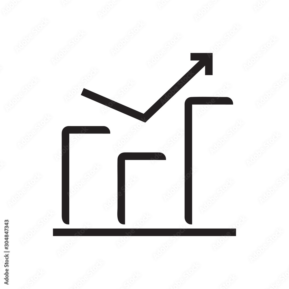 Chart icon vector isolated on background. Trendy sweet symbol. Pixel perfect. illustration EPS 10. - Vector Chart icon vector isolated on background. Trendy sweet symbol. Pixel perfect. illustration EPS 10. - Vector