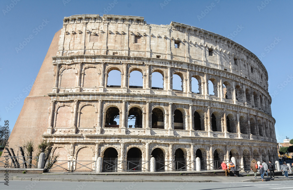 The Colosseum is a symbol of the strength, power and history of Rome. The most beautiful and largest stadium in the ancient world. Built in the first century AD as an amphitheater