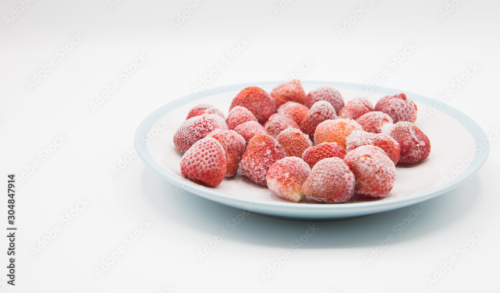 healthy antioxidant strawberry frozen food dish plate healthy antioxidant strawberry frozen food dish plate