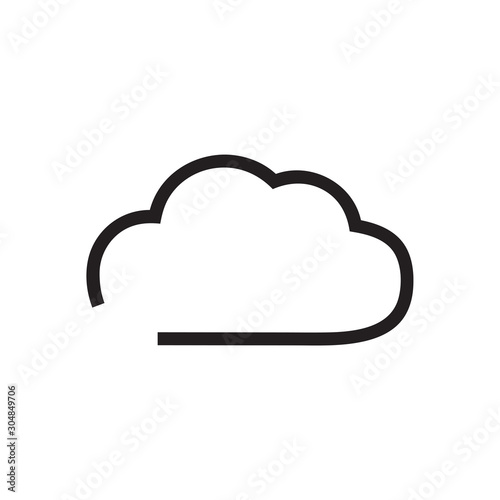 Cloud icon vector isolated on background. Trendy sweet symbol. Pixel perfect. illustration EPS 10. - Vector