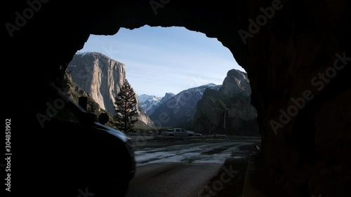 Yosemite National Park - Tunnel view - Shot in 4k