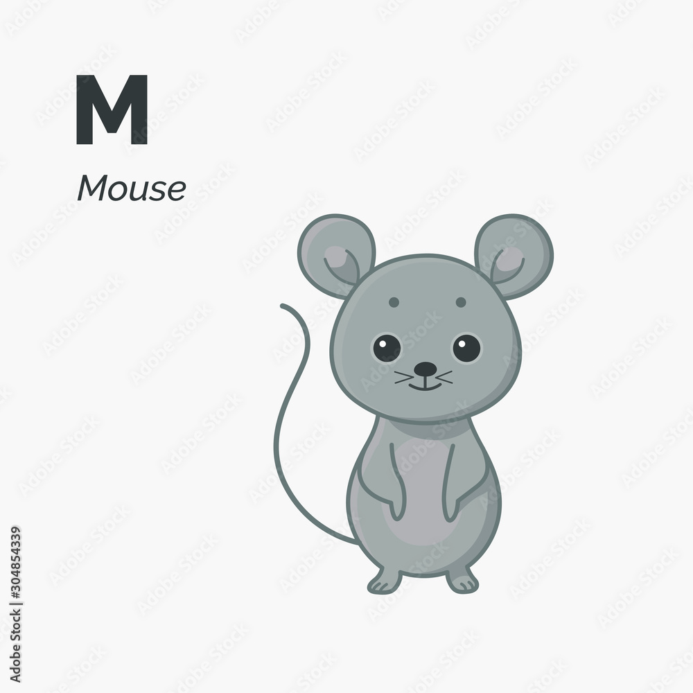 Cartoon mouse, cute character for children. Good illustration in cartoon style. Cartoon mouse, cute character for children. Good illustration in cartoon style.