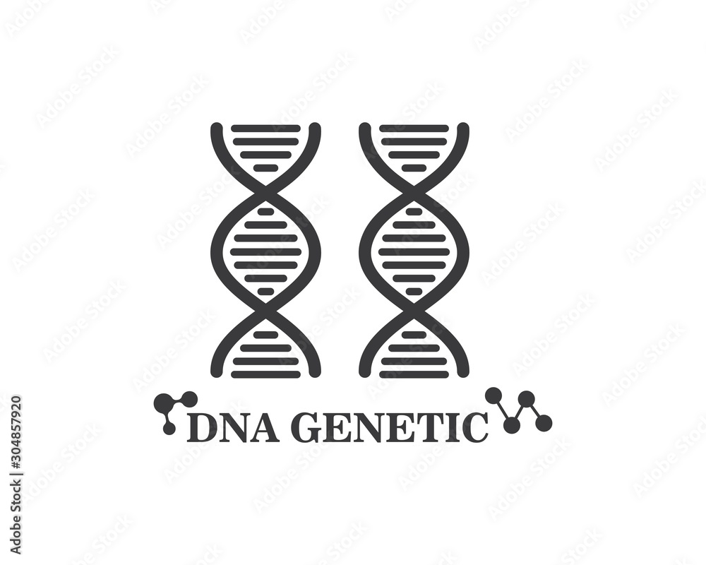Dna genetic logo icon illustration Dna genetic logo icon illustration