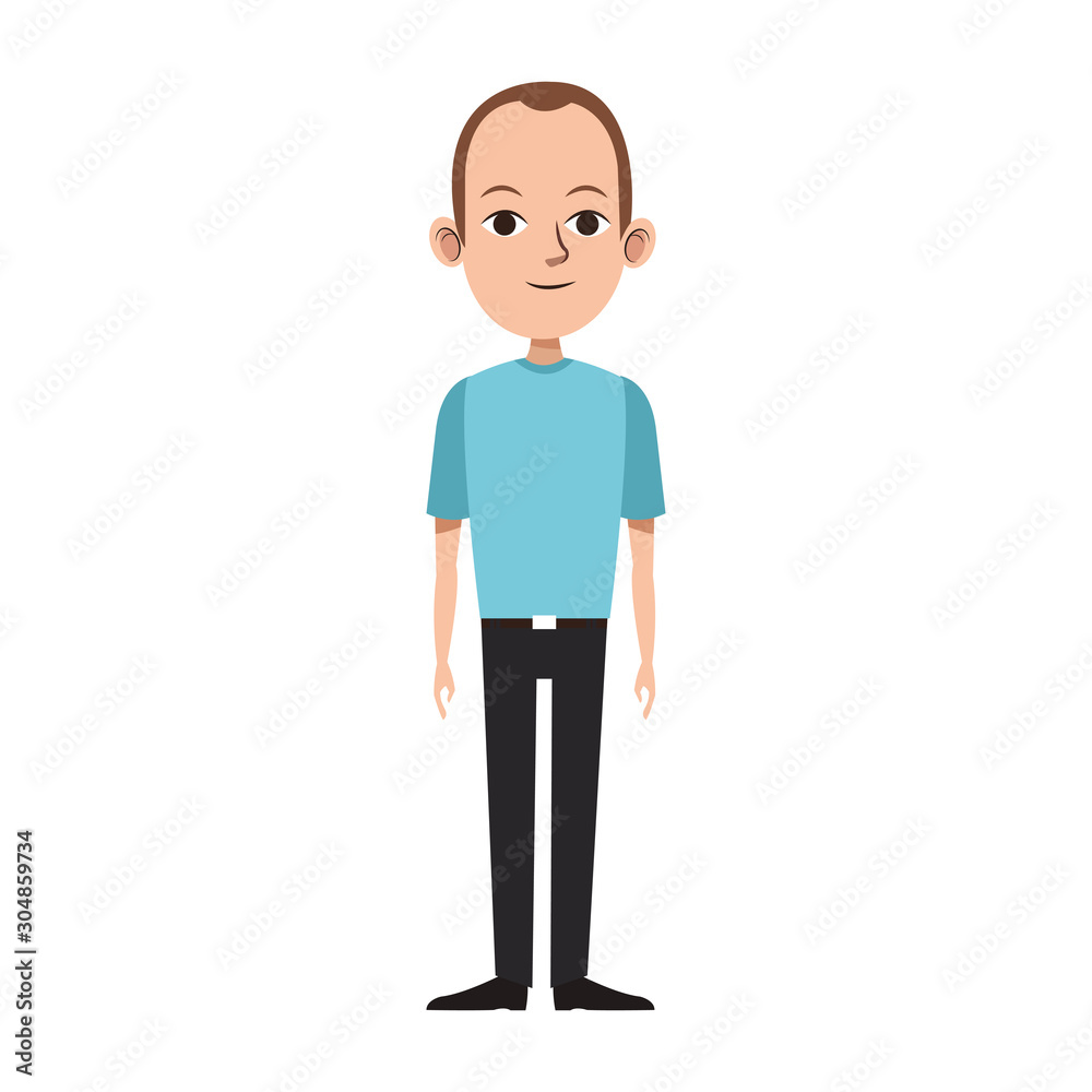 cartoon adult man icon, colorful design cartoon adult man icon, colorful design