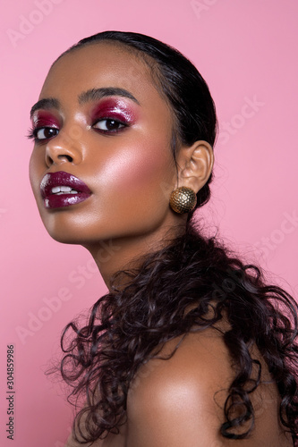Fototapeta Beauty portrait Afro-American woman