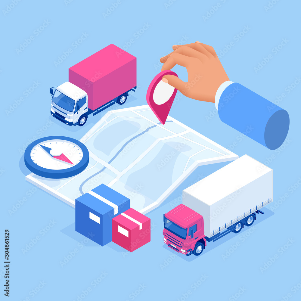 Isometric Logistics and Delivery Infographics. Delivery home and office. City logistics. Isometric Logistics and Delivery Infographics. Delivery home and office. City logistics.