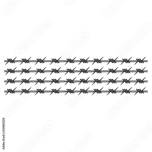 Barbed wire illustration