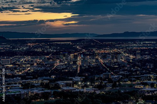 Sun Down Salt Lake city