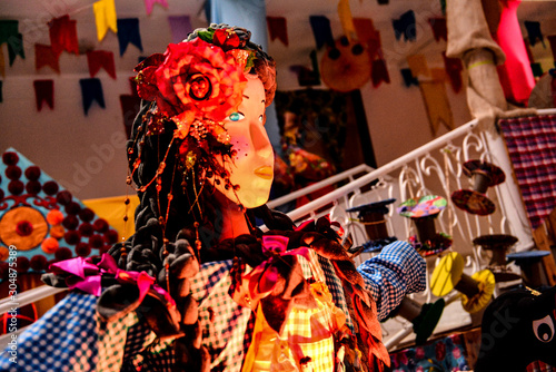cultural party decoration, olinda doll, brazil, Brazilian Carnival, Brazilian folklore, festival photo