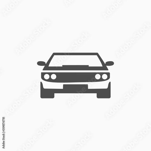Car Silhouette icon symbol vector
