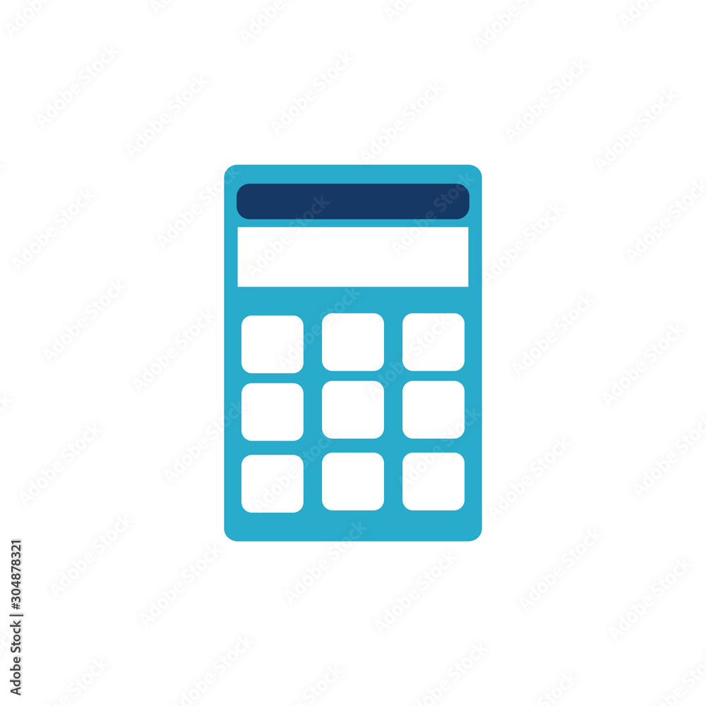 school calculator flat style icon school calculator flat style icon