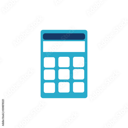 school calculator flat style icon