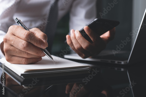 Cuadro en lienzo Business plan