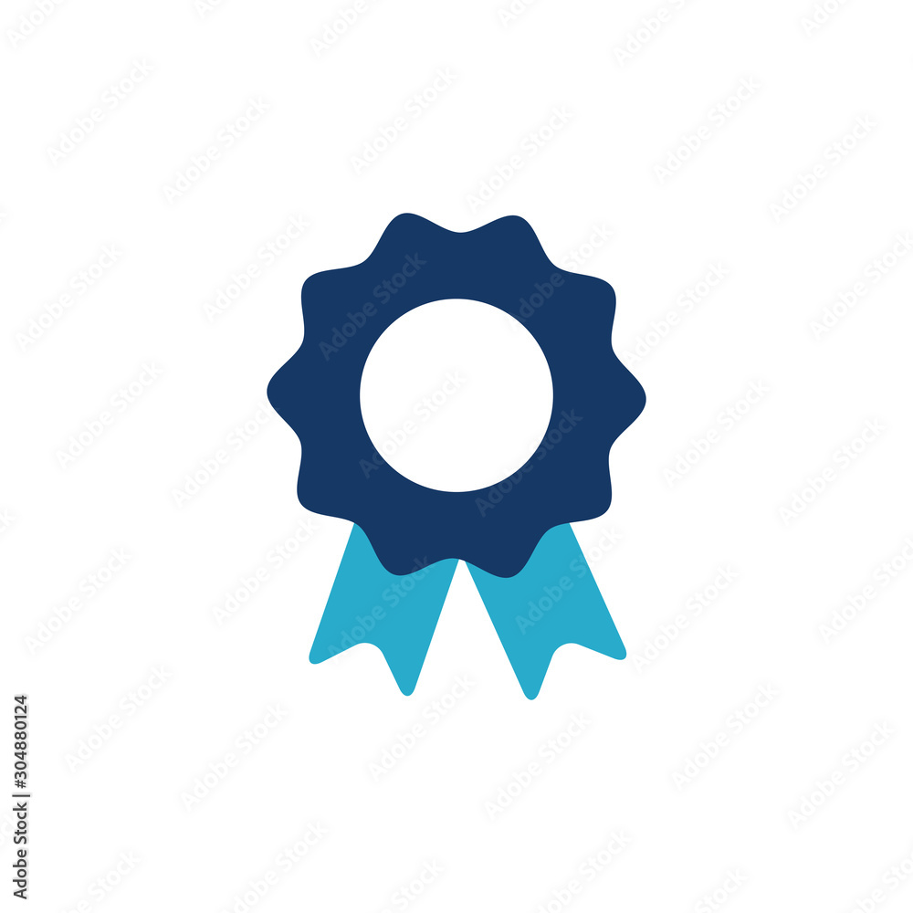 school seal medal flat style icon school seal medal flat style icon