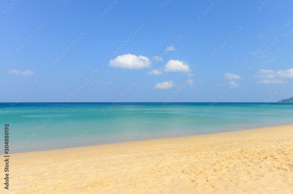 Tropical beach and blue sky