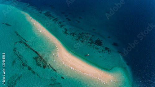 sandbank, zanzibar island