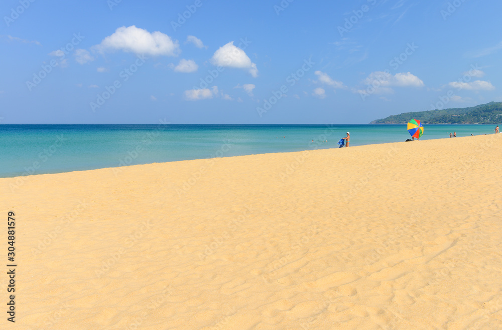 Tropical beach and blue sky