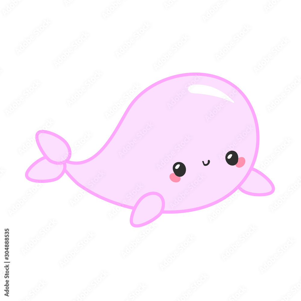 Cute colorful cartoon sea animals in circle for baby designs, kids invitations and summer greeting cards. Cute vector ocean set with sea creatures for girls and boys summer baby shower and birthday.