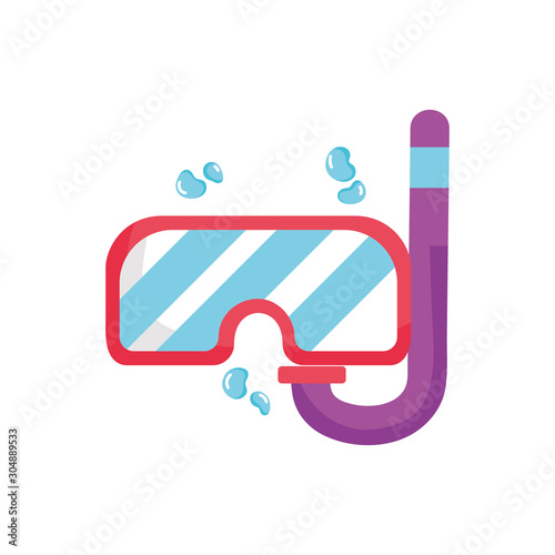 summer mask with snorkel fill style