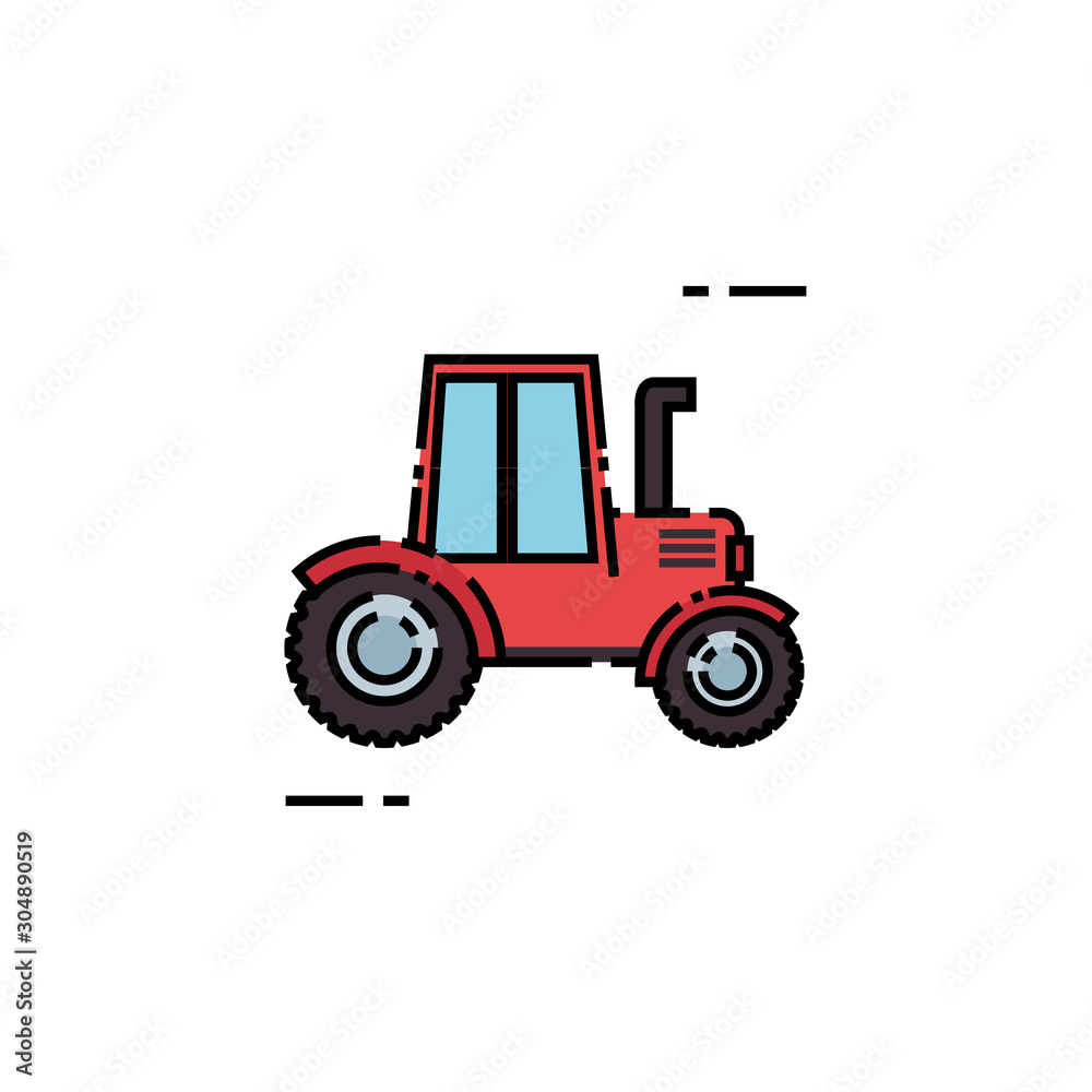 Isolated farm truck icon fill design Isolated farm truck icon fill design