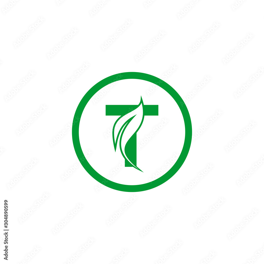 Initial Leaf Letter T Modern Alphabet Circle Logo Design Vector Template. Natural Circle Leaf Letter T Logo. Initial Leaf Letter T Modern Alphabet Circle Logo Design Vector Template. Natural Circle Leaf Letter T Logo.